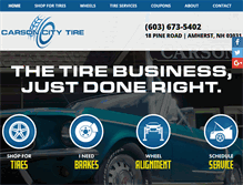 Tablet Screenshot of carsoncitytire.com